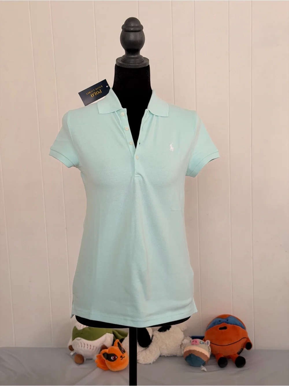 Ralph Lauren Big Girl Mint Polo Shirt Size XL(16)